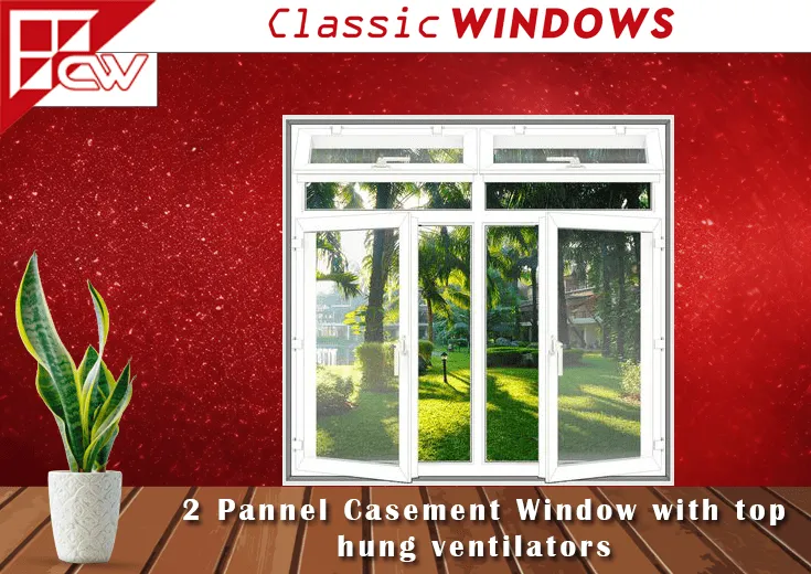 2 PANNEL CASEMENT WINDOWS
